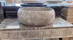 کاسه روشویی پرشین طوسی . طرح تیوپی