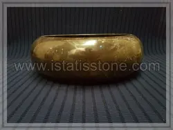 کاسه روشویی سنگ مرمریت مشکی دهبید. طرح تیوپی