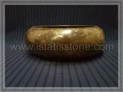 کاسه روشویی سنگ مرمریت مشکی دهبید. طرح تیوپی