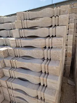 نرده صراحی سنگی تراش مربع درجه ممتاز