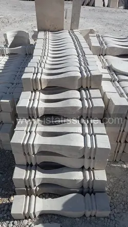 نرده صراحی سنگی تراش مربع درجه ممتاز