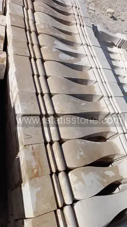 نرده صراحی سنگی تراش مربع درجه ممتاز