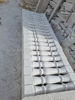 نرده صراحی سنگی لایم استون  سوپر