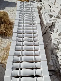 نرده صراحی سنگی لایم استون  سوپر