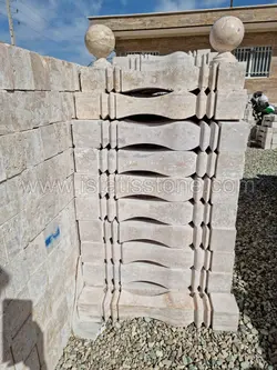 نرده صراحی سنگی تراش مربع درجه یک