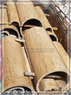 ستون گرد قطر 20 شکلاتی شمش