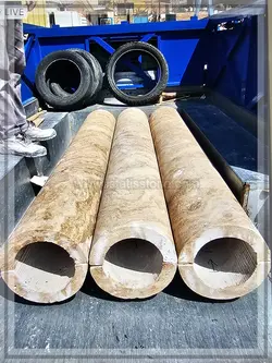 ستون گرد قطر 20 کرم بژ شمش