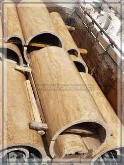 ستون گرد قطر 30 شکلاتی شمش