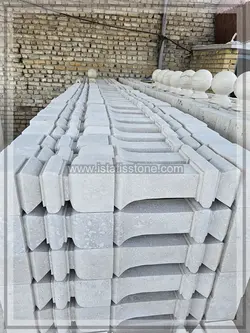 نرده صراحی سنگی تراش مربع درجه سوپر