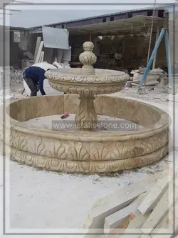 آبنما سنگی قطر 90  با پاشوره