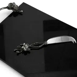 تخته پنیر مایکل آرام به همراه کارد - لارج | Black Orchid Cheese Board w/ Knife - LG