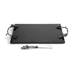 تخته پنیر مایکل آرام به همراه کارد - لارج | Black Orchid Cheese Board w/ Knife - LG