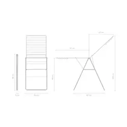 بند رخت 25 متری مشکی مات برابانتیا | Brabantia HANGON DRYING RACK