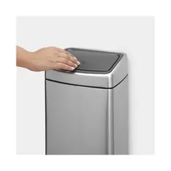 سطل برنج 10 لیتر استیل مات برابانتیا | Brabantia TOUCH BIN