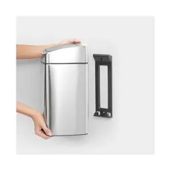 سطل برنج 10 لیتر استیل مات برابانتیا | Brabantia TOUCH BIN