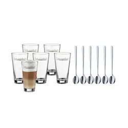 لیوان لاته ماکیاتو با قاشق ست شش عددی وی ام اف | WMF Clever &amp; More Latte Macchiato Set 6pcs. with spoon