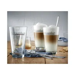 لیوان لاته ماکیاتو با قاشق ست شش عددی وی ام اف | WMF Clever &amp; More Latte Macchiato Set 6pcs. with spoon