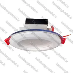 پنل دور شیشه ای 7 وات توکار شاه چراغ