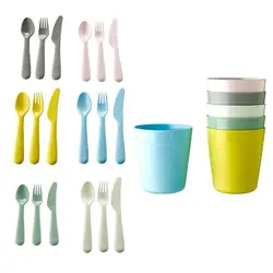 قاشق و چنگال 24 تکه کودک ایکیا مدل IKEA-KALAS