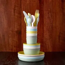 قاشق و چنگال 36 تکه کودک ایکیا مدل IKEA-KALAS