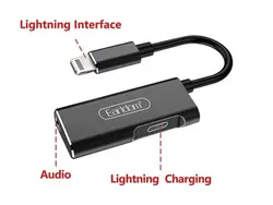 مبدل لایتنینگ به صدا و پورت لایتنینگ ارلدام Earldom ET-OT52 Lightning TO 3.5mm