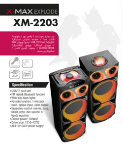 اسپیکر ایستاده خانگی X-MAX مدل XM-2203