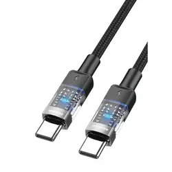 کابل شارژ و دیتا کلومن KD-74 TYPE-C TO TYPE-C
