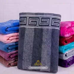 حوله نيم حمام ضخيم برند سبز ماندگار | مدل 1108A thick half-bath towel of the green brand of Mandah Model 1108