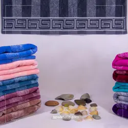 حوله نيم حمام ضخيم برند سبز ماندگار | مدل 1108A thick half-bath towel of the green brand of Mandah Model 1108