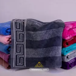 حوله نيم حمام ضخيم برند سبز ماندگار | مدل 1108A thick half-bath towel of the green brand of Mandah Model 1108