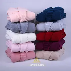 حوله تک تنپوش کلاه دار برند کوتون‌ طرح Elmas | کد 1020