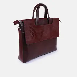 کیف چرم اداری وکیل طرح دار