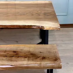 نیمکت چوب درخت گردو کد af08