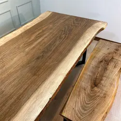 نیمکت چوب درخت گردو کد af08