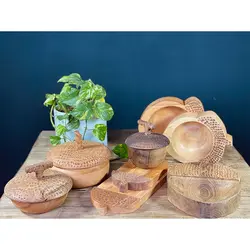 ست هشت تکه پذیرایی طرح بلوط چوب گردو کد kn69