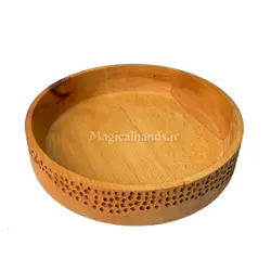 آجیل خوری چوبی مدل بلوط چوب راش کد kn45