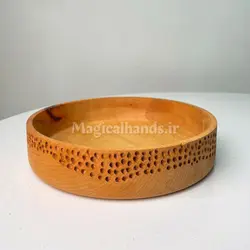 آجیل خوری چوبی مدل بلوط چوب راش کد kn45