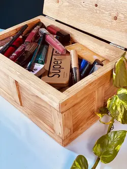 جعبه جواهرات چوب و رزین طرح جزیره کد EJ01