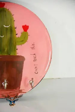 جاکلیدی دیواری رزینی طرح کاکتوس کدAJk03 | فروشگاه صنایع دستی دستهای جادویی