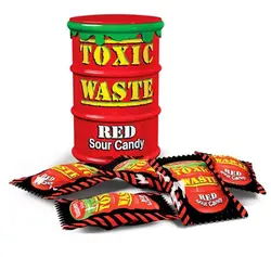 آبنبات خیلی ترش قرمز Toxic Waste - آقای شکلات ایران