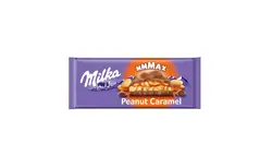 شکلات تخته ای بادام زمینی کارامل میلکا 276گرم - آقای شکلات ایران