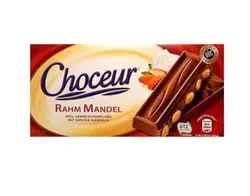 شکلات تخته ای بادام شیری شکلاتی چوکور - آقای شکلات ایران