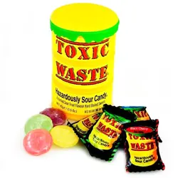 آبنبات خیلی ترش زرد Toxic Waste - آقای شکلات ایران