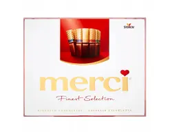 شکلات کادویی مرسی میکس قرمز 250 گرم کوچک - آقای شکلات ایران