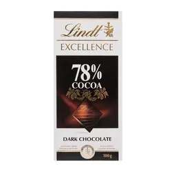 شکلات تخته ای شکلات تلخ 78 % لینت - آقای شکلات ایران