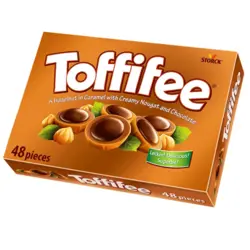 تافی شکلاتی با مغز فندق تافی فی 400 گرم 48 تایی - آقای شکلات ایران