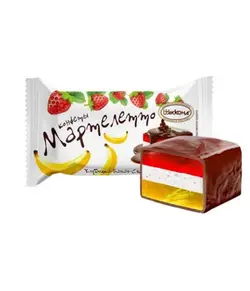 پاستیل شکلاتی روسی نارنجی سفید - آقای شکلات ایران
