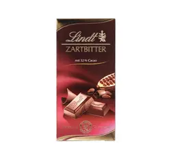 شکلات تخته ای شکلات تلخ 52% زارتبیتر لینت - آقای شکلات ایران