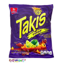 چیپس تاکیس 114 گرم فوئگو Takis Fuego - آقای شکلات ایران