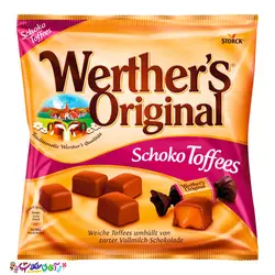 تافی وردرز با روکش شکلات Werther's Schoko toffees